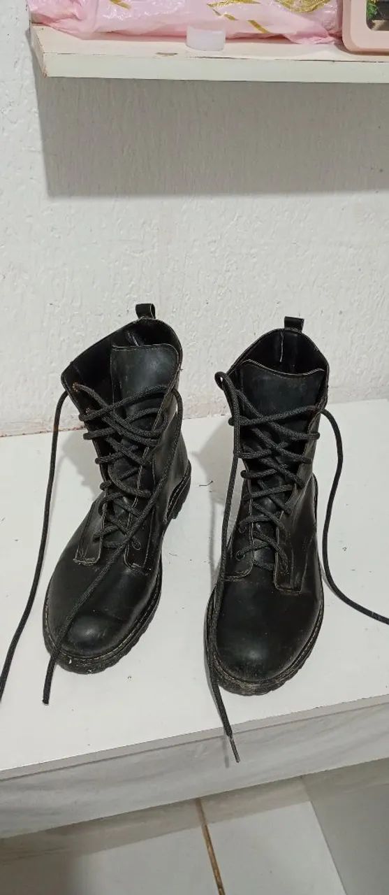 Bota coturno preta 37/38 - Foto 3
