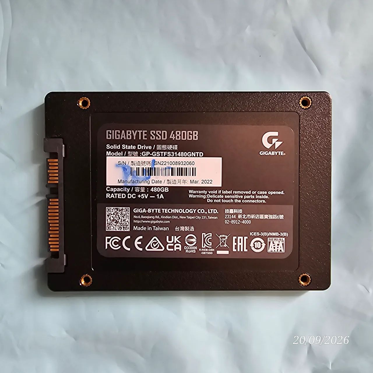 Memória SSD Gigabyte 480 - Technology Co - Foto 2