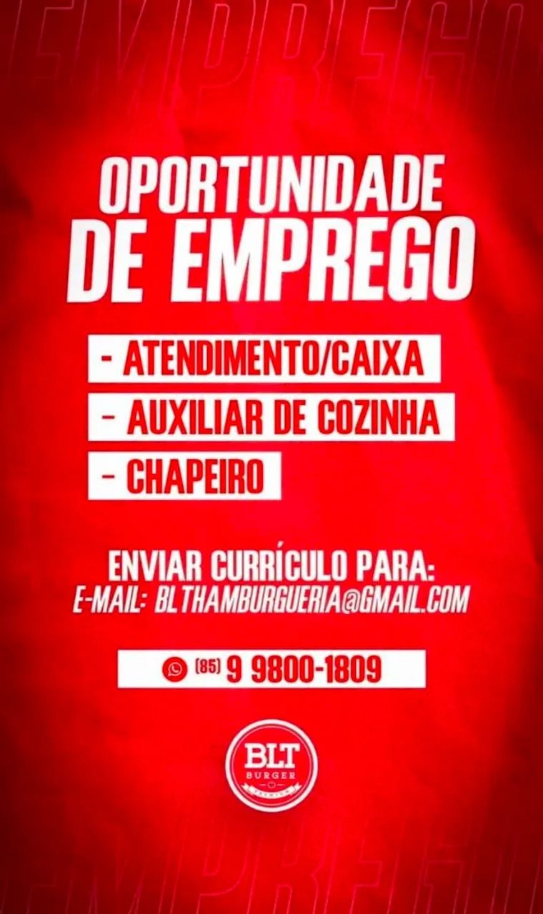 Vaga de Aux de cozinha 