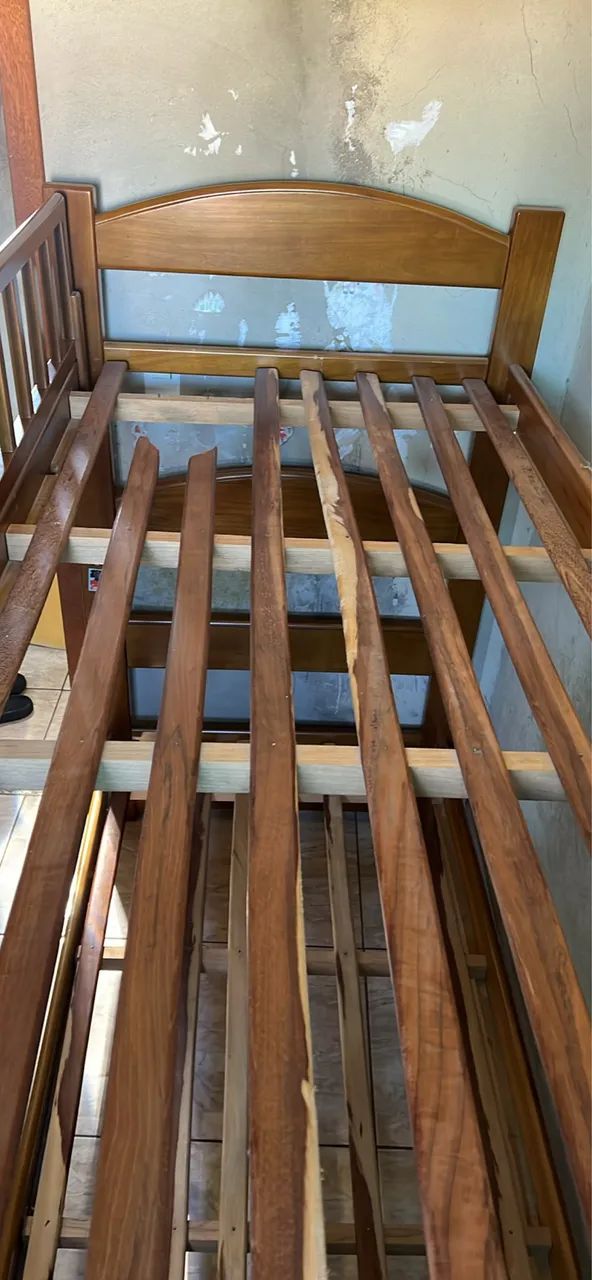 Cama beliche de madeira maciça reflorestada  - Foto 4