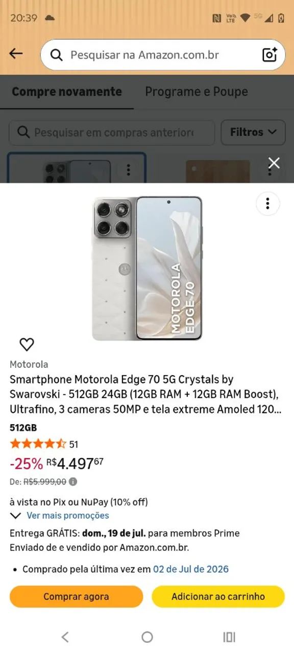Motorola Edge 70 512gb  - Foto 5