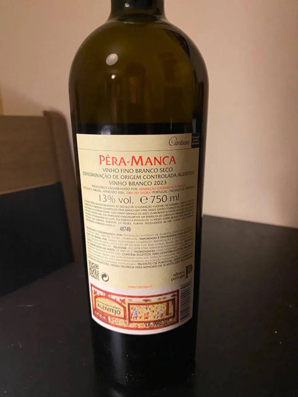 Vinho Branco Português Pêra-Manca 750 ml (Português) - Foto 3