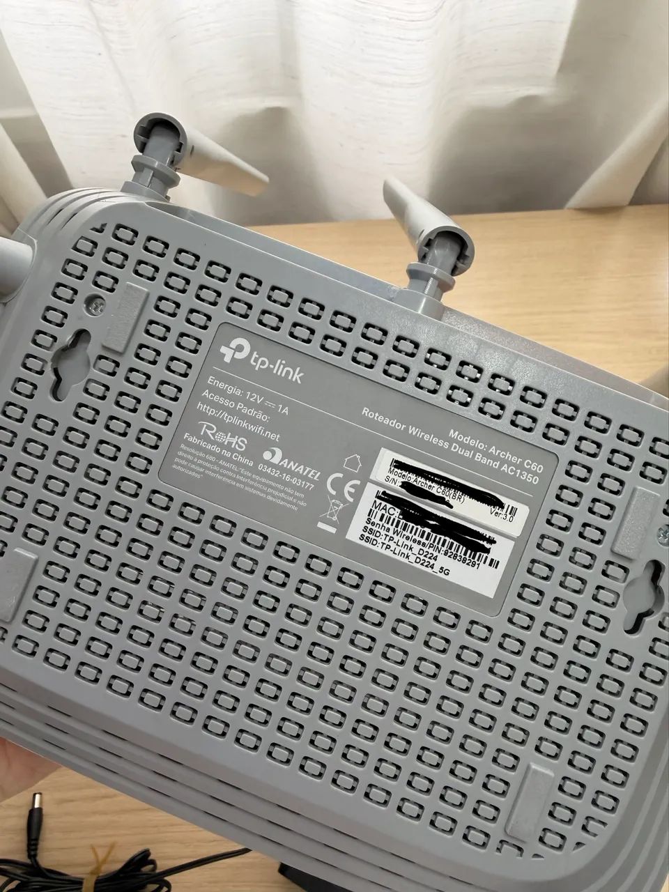 Roteador Wi-Fi TP-Link Archer C60 Branco/Cinza - Foto 3