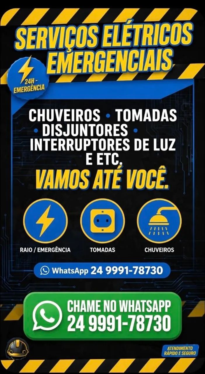 Serviços elétricos de emergência 