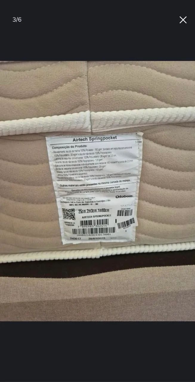 Cama king, box + colchão  - Foto 3