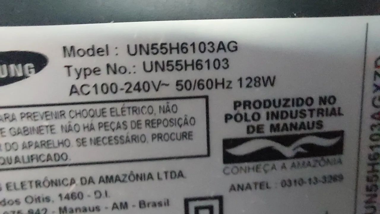 TV 55" para retirada de peças - Foto 3