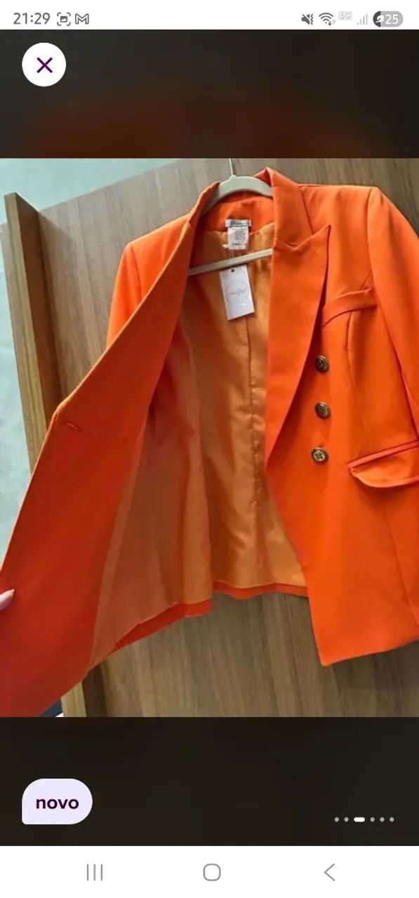 Blazer laranja tam P