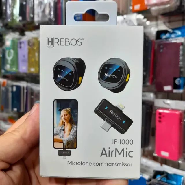 Microfone sem fio duplo lapela