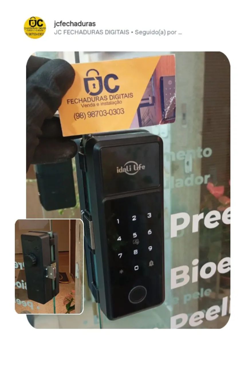 FECHADURA PORTA DE VIDRO 