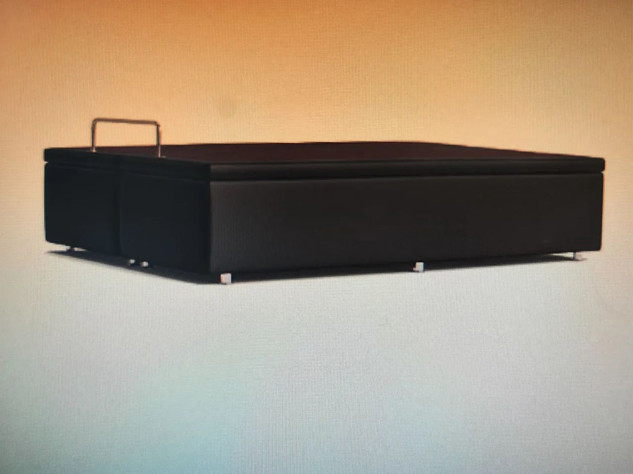 Base couro baú Ortobom quase nova. - Foto 2