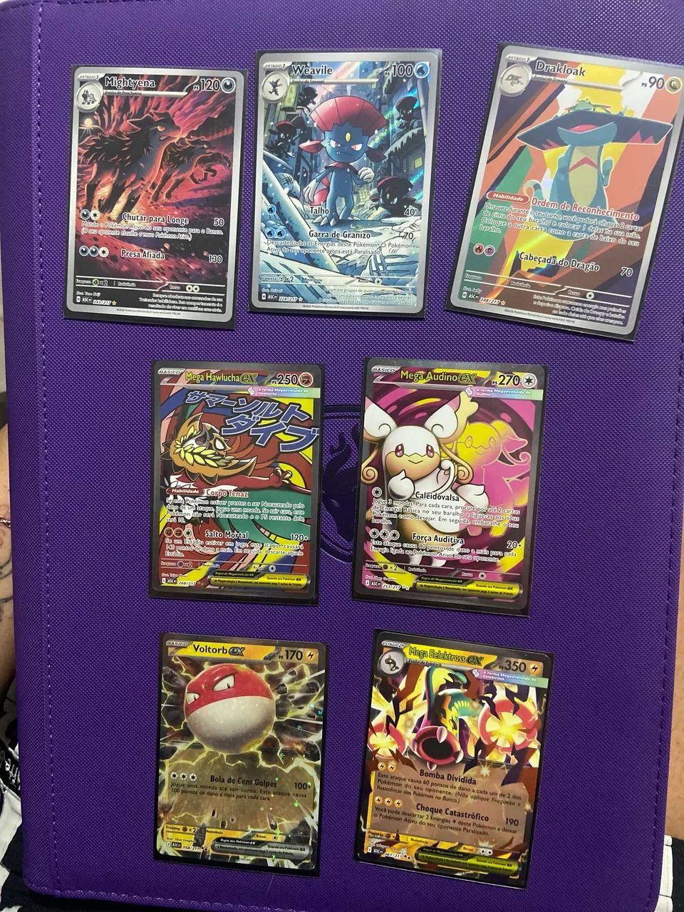 7 Cartas Pokémon - Coleção Heróis Excelsos