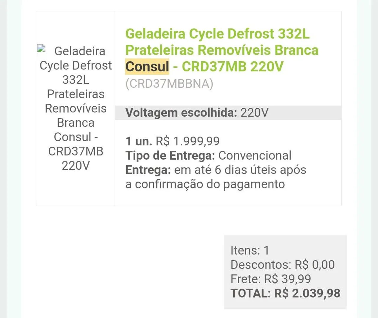 Geladeira Consul - Foto 4