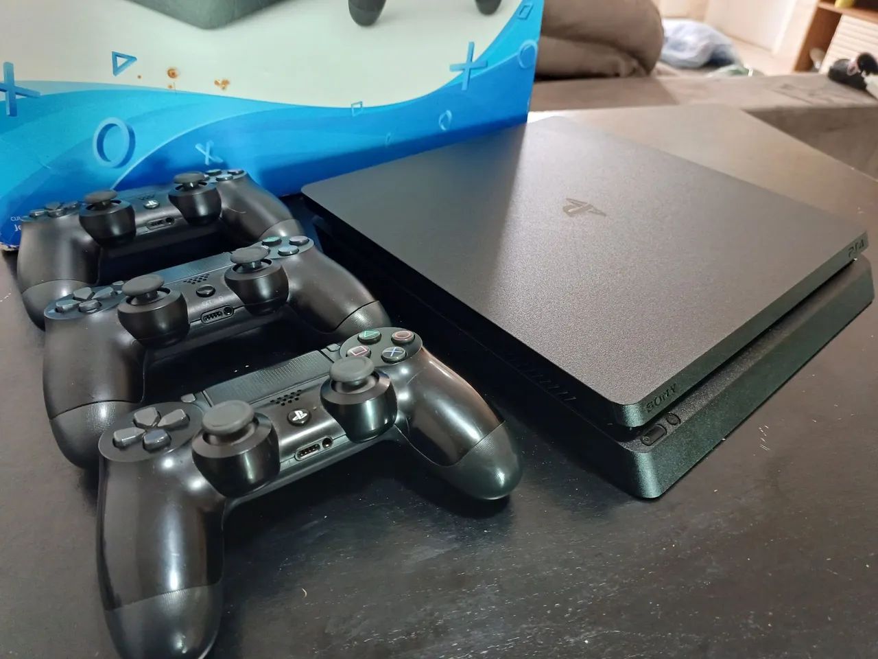 Ps4 slin 1TB Impecavel Zero + GTA 5 Midia Fisica 