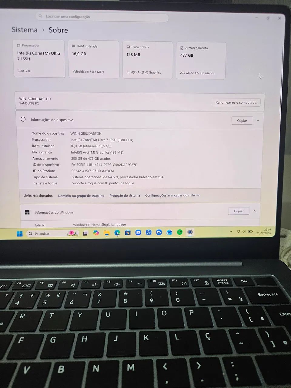 Galaxy book4 pro i7 16gb - Foto 2