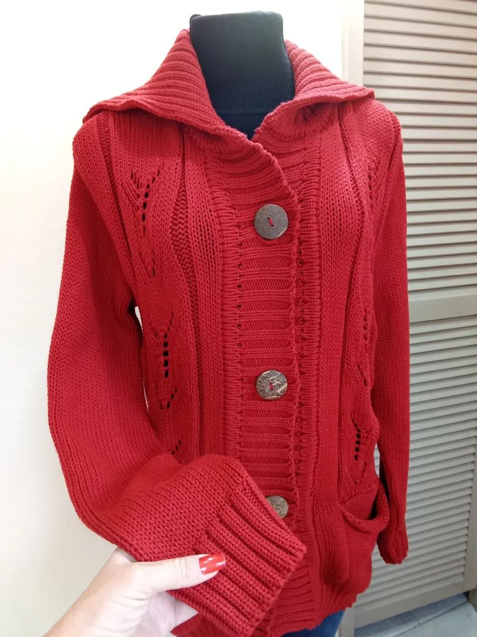 Cardigan lã tricô   - Foto 4