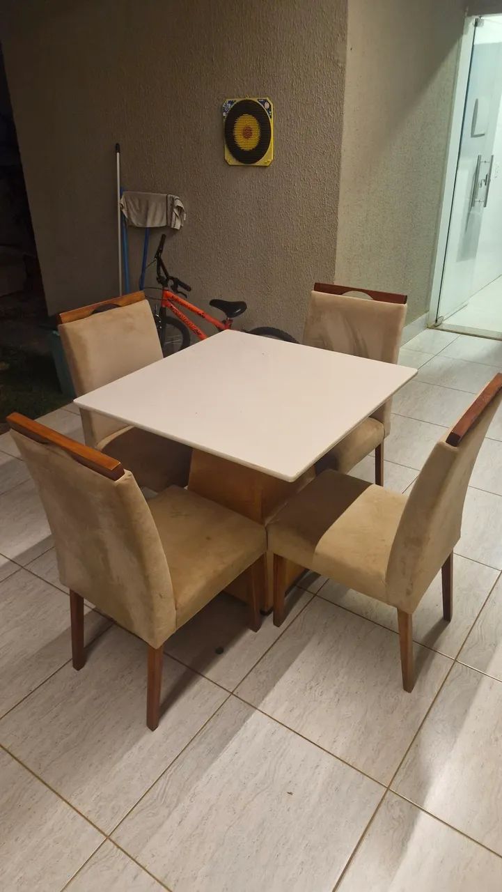 Mesa de jantar 4 cadeiras - Foto 5