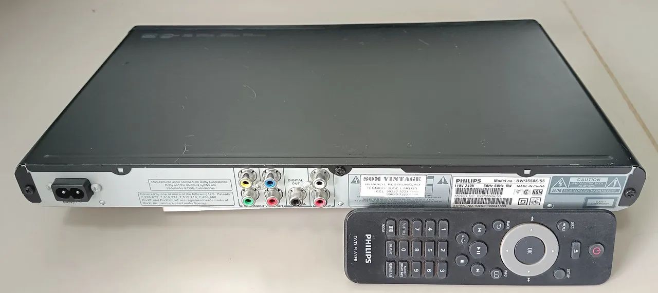 CD Player Philips DVP 3550K - Foto 3