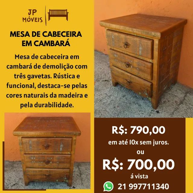 Mesa de Cabeceira em Cambará 