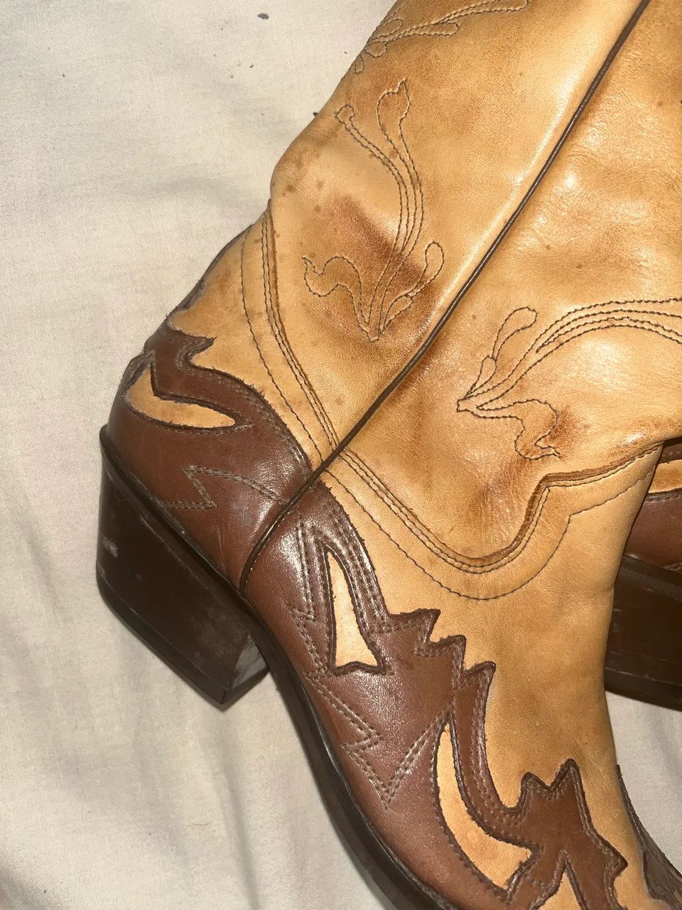 Bota de couro cowboy 36