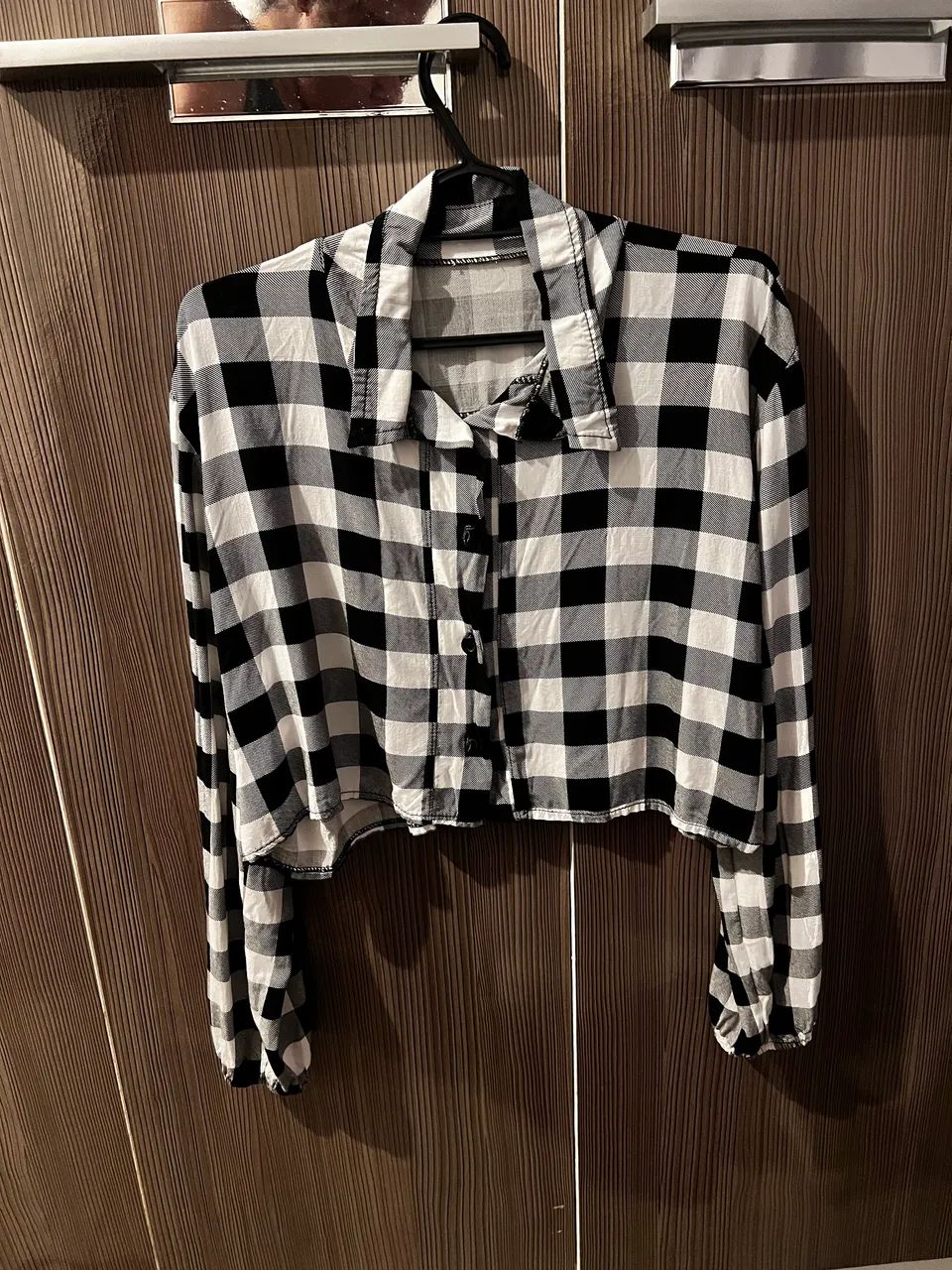 Blusa xadrez feminina 