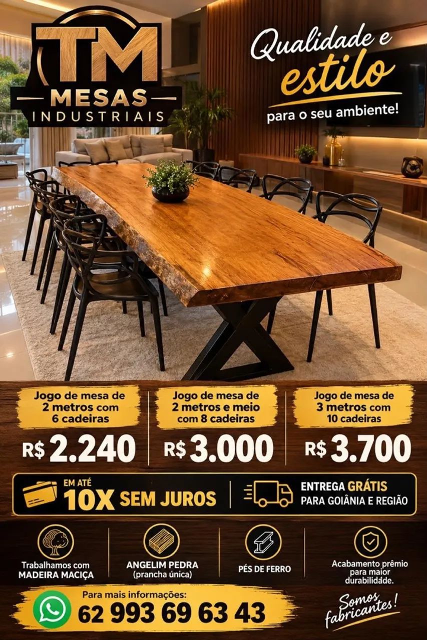 Mesas prancha única ( jogo com as cadeiras)