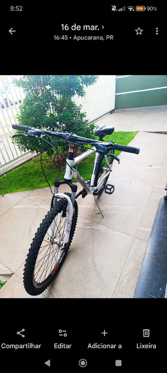 Bicicleta aro 26 alumínio Shimano 