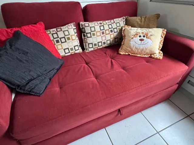 Sofá cama Vermelho 