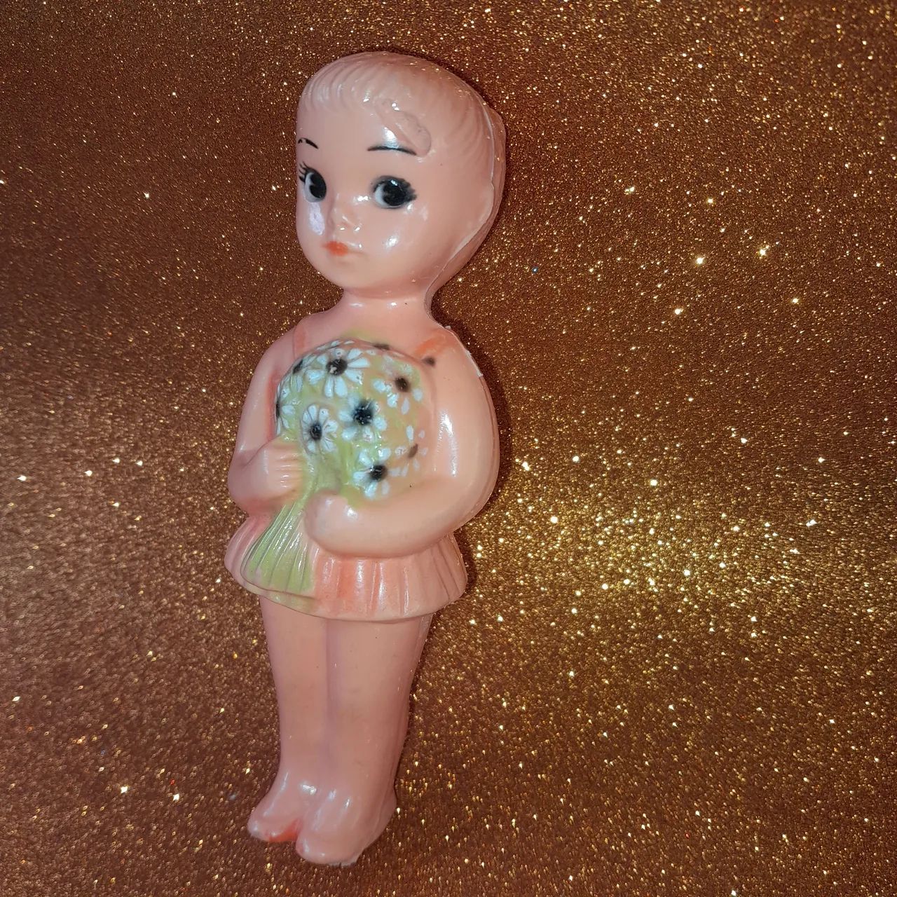 Boneca florista antiga década de 1970 - Foto 4