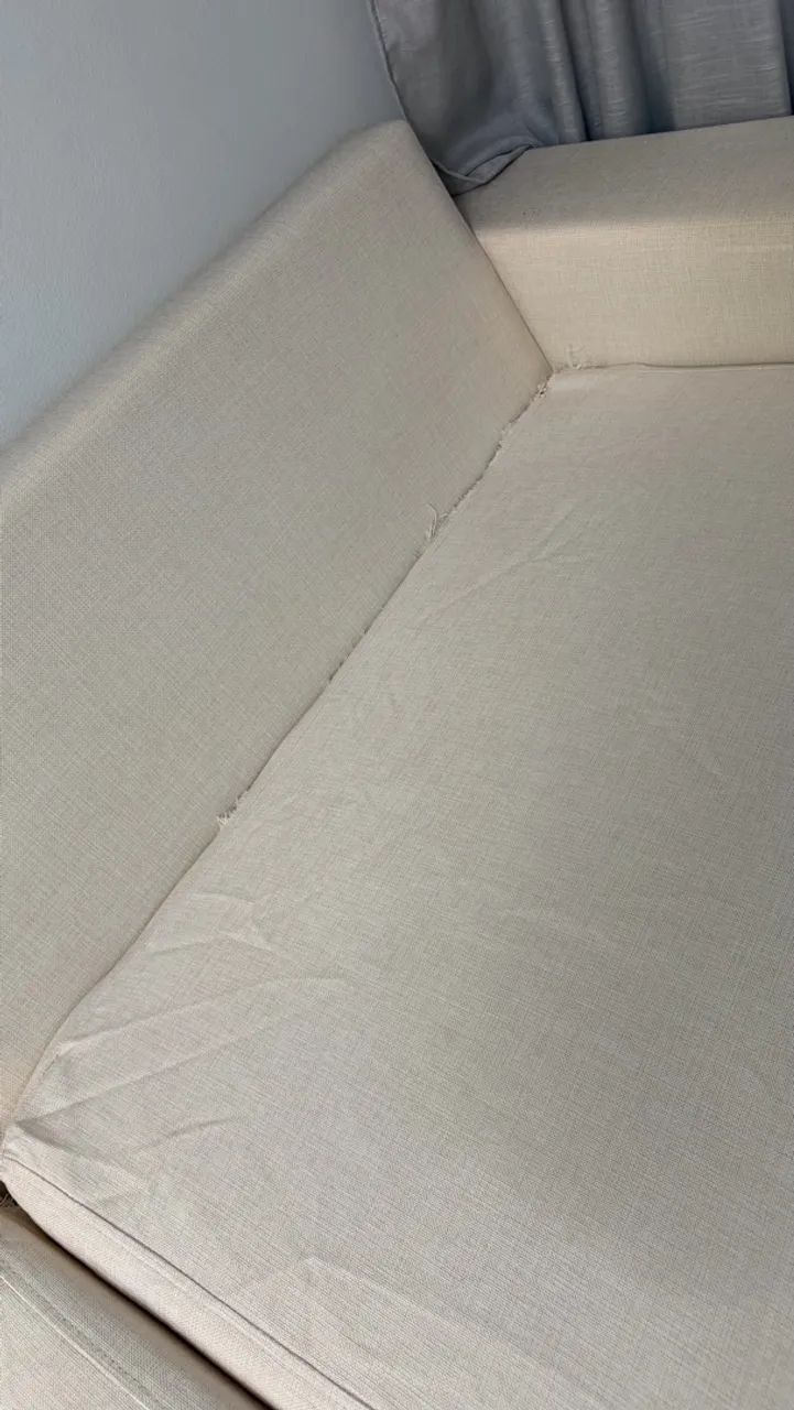 Sofá 3 Lugar Paineiras Bege Claro - Foto 5