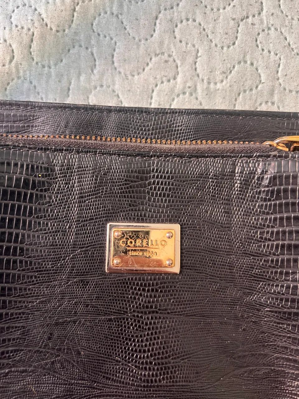 Bolsa corello de couro preta  - Foto 2
