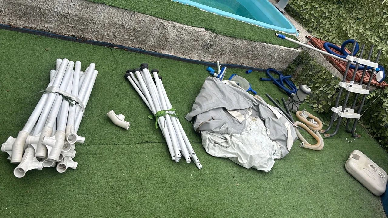 Piscina 9 mil litros + Bomba e Escada - Foto 3