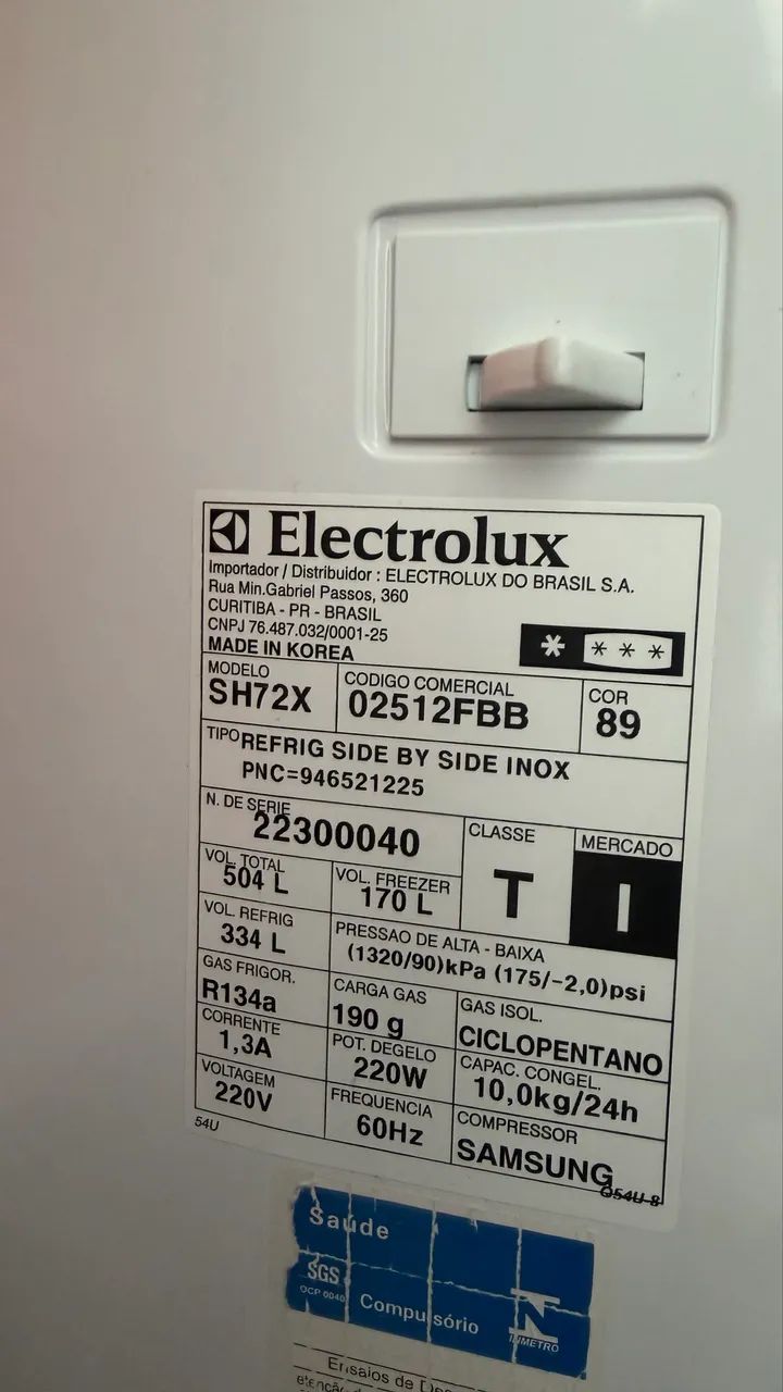 Geladeira Eletrolux side by side inox - Foto 4