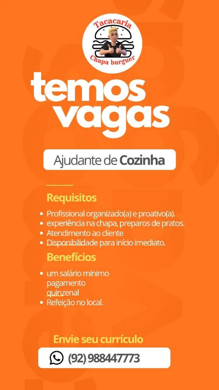 Ajudante de cozinha 