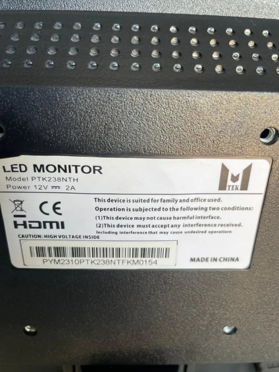 Monitor 23 polegadas mtec hdmi led full hd/ HDMI/VGA com garantia e nf - Foto 2