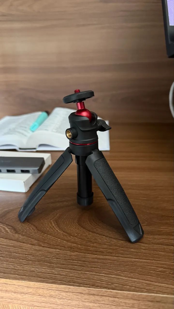 Tripé desktop rosca 1/4 - nunca usado
