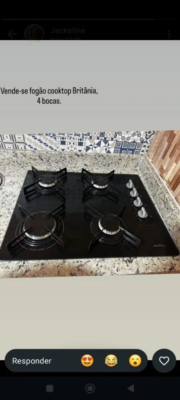 Fogão Cooktop a gás 