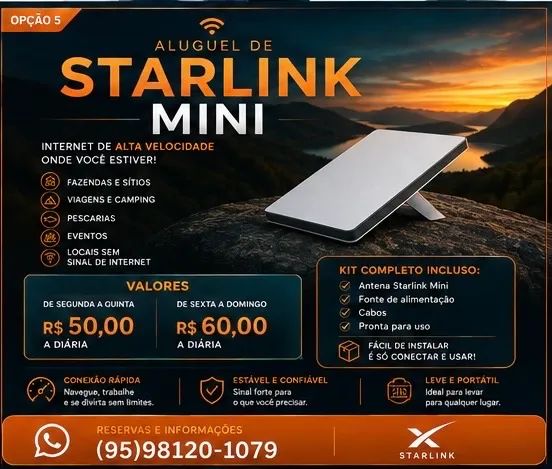 Aluguel de Starlink 
