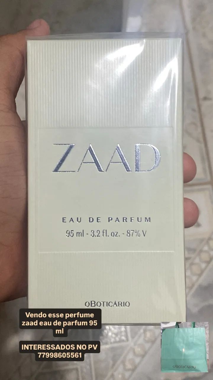 Perfume ZAAD EAU DE PARFUM 95ML o Boticário 