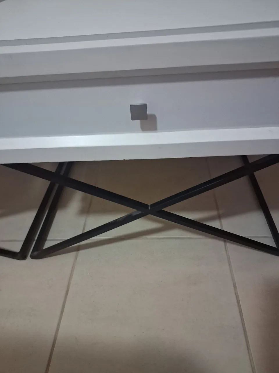 2 mesas cabeceira de luxo branca  - Foto 4