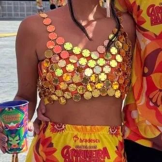 Top ajustável dourado - Foto 3