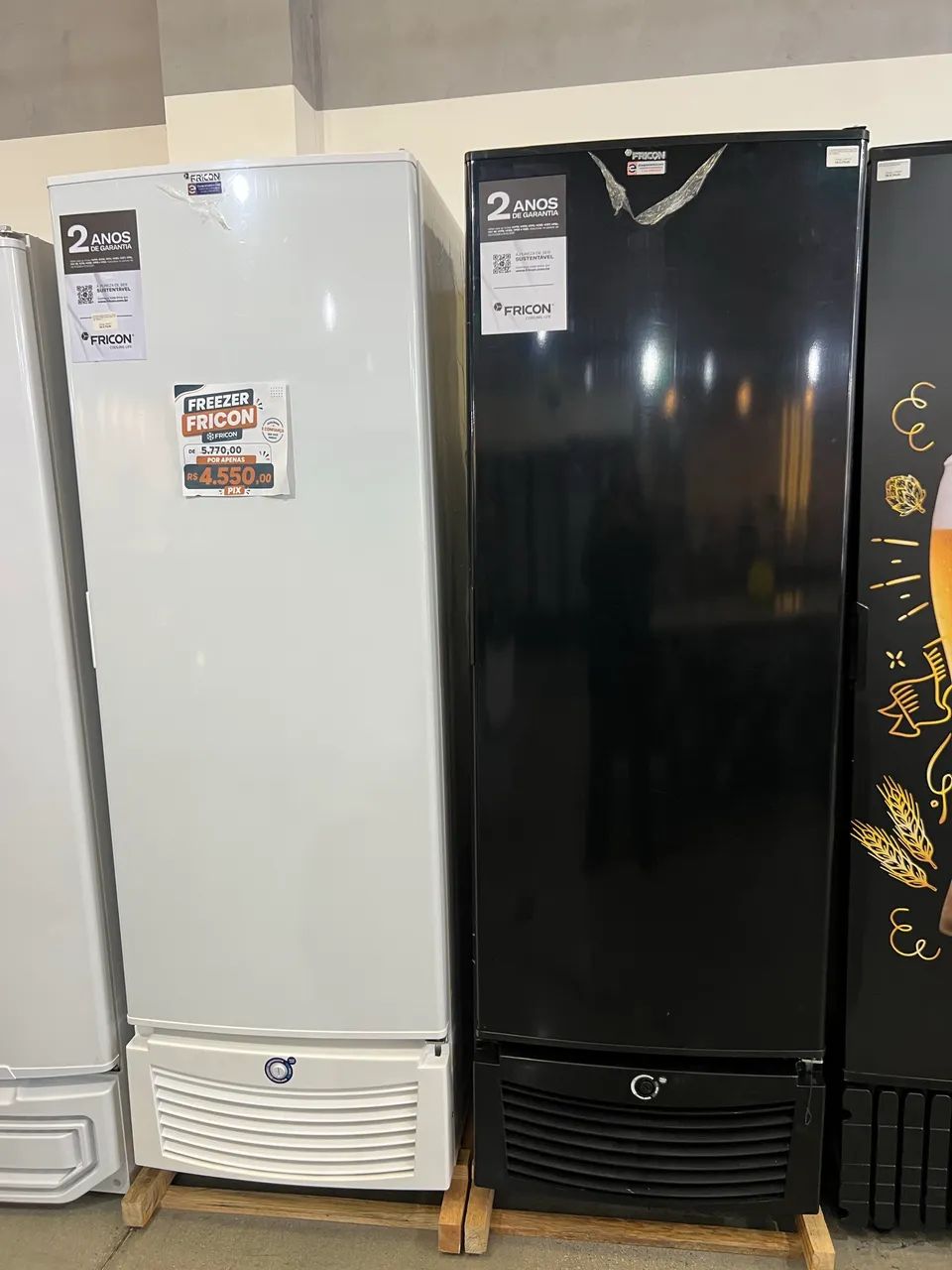 Freezer vertical 569L congelados dupla função - novo - pronta entrega 