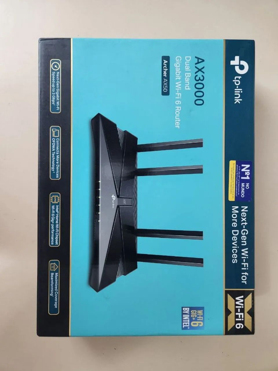 Roteador TP-Link Archer AX50 AX3000 Wi-Fi 6 Gigabit - Dual Band (Intel) - Na Caixa - Foto 4