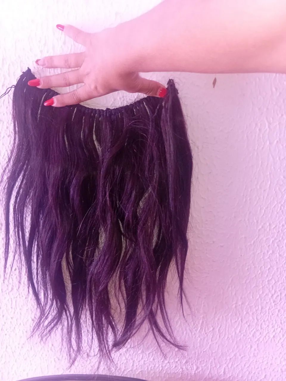 Tela de cabelo humano por 200 com aplicação grátis 