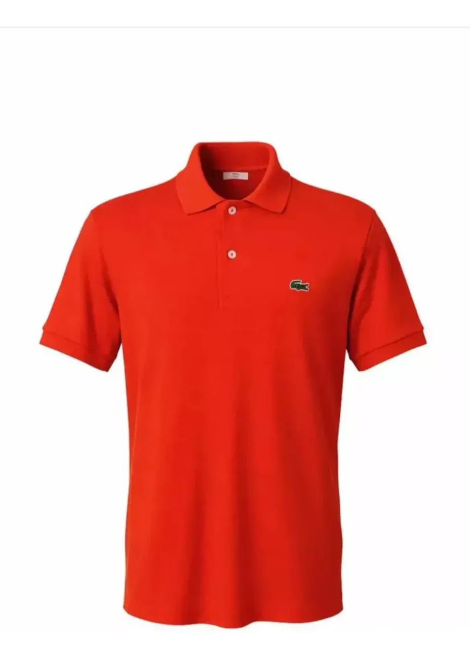 Camisa Polo Lacoste Laranja M - Foto 2