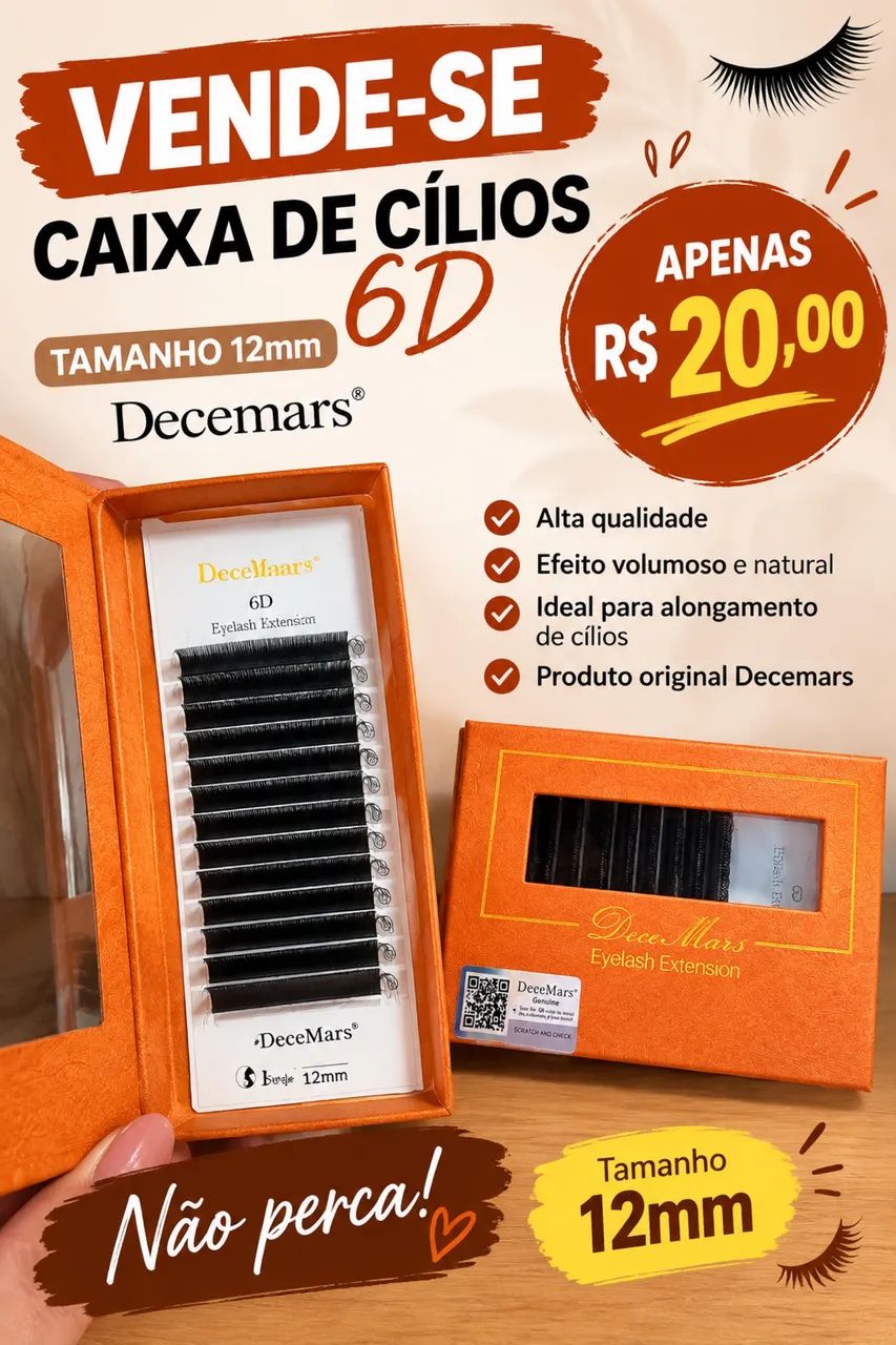 Vendo caixa de cílios 