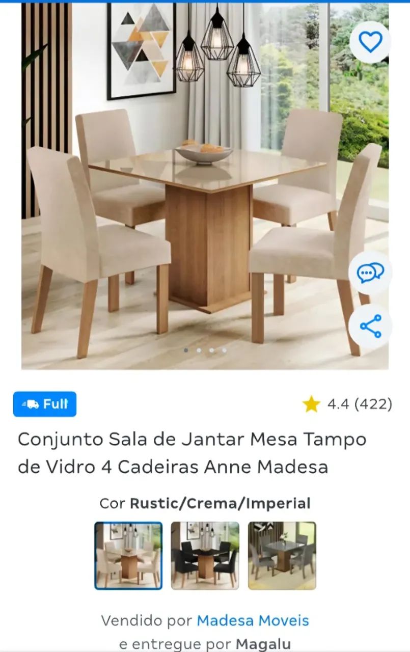Mesa de Jantar Quadrada - Foto 2