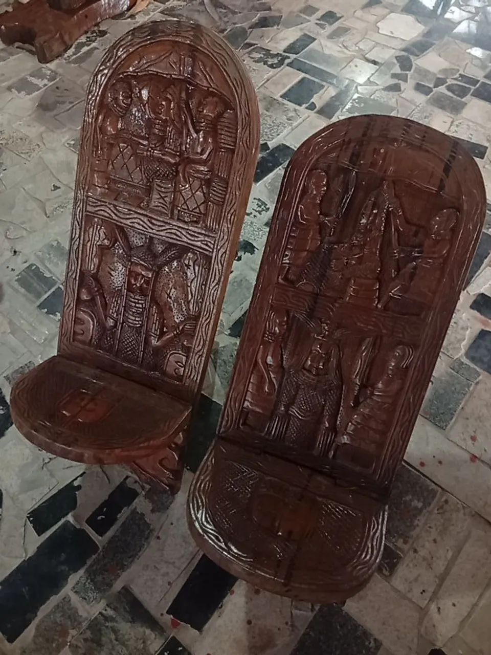 6 Cadeiras rústicas da etnia Africana  - Foto 2