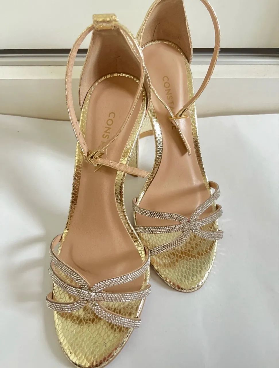 Salto Constance dourado 35 - Foto 2
