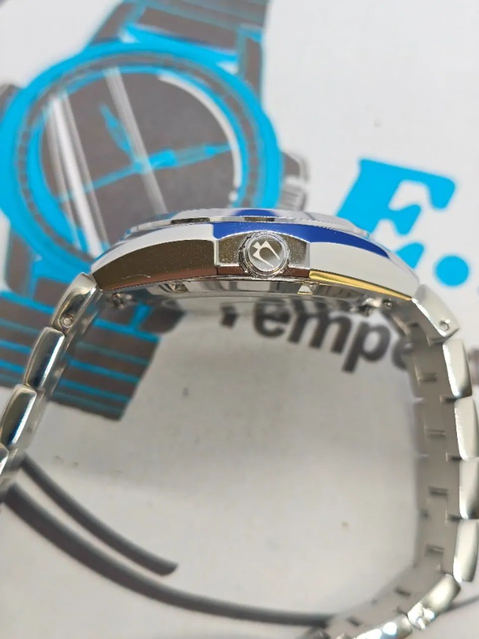 RELOGIO BULOVA SURVAYOR AZUL CLARO AUTOMATICO 96B469 - Foto 5