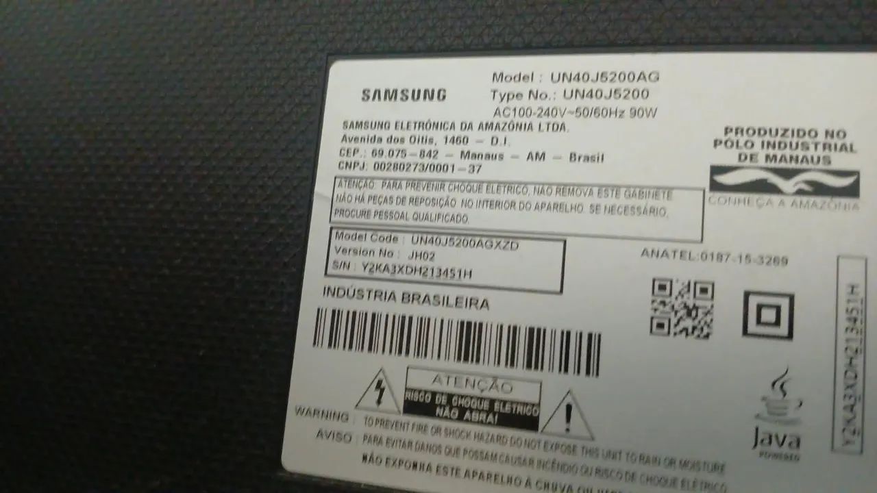 Smartv Samsung de 40 polegadas semi nova. - Foto 3